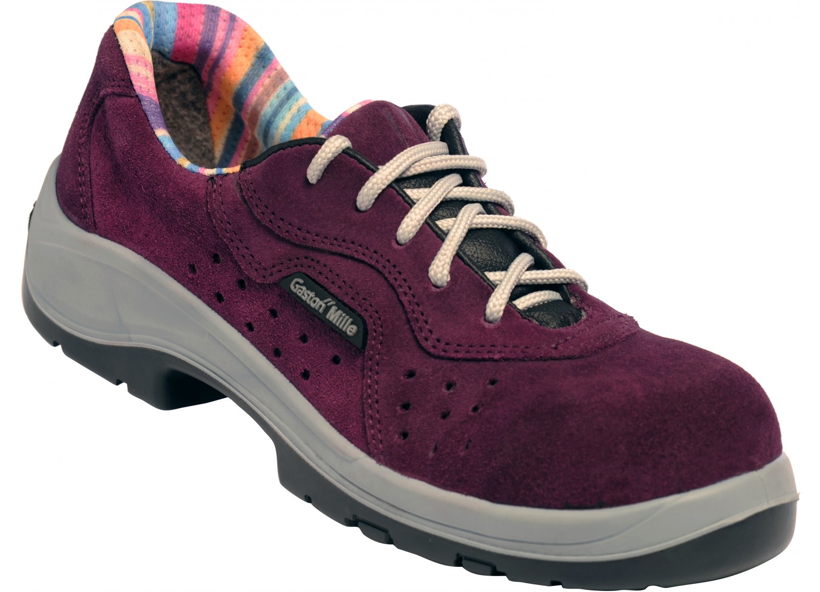 New Lady S1P Perforé Aubergine